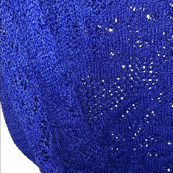 INC International Concepts Blue Knitted Sweater - Picture 3 of 3